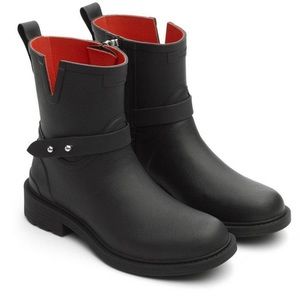 Rag & Bone: Moto Ankle Rain Boot - Rubber
